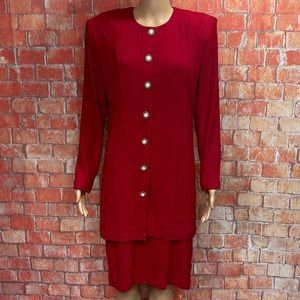 Impulsive Vintage 80’s‎ Button Up Crinkle Dress